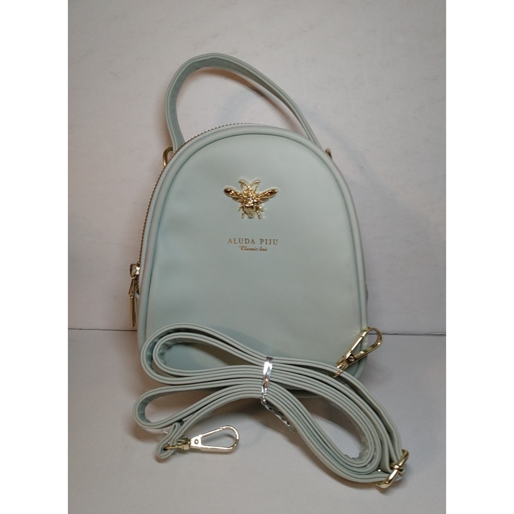 Small Crossbody Shoulder Bag for Women Stylish Ladies Aluda Piju Pale Green Gold
